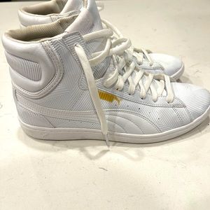 White Puma high tops